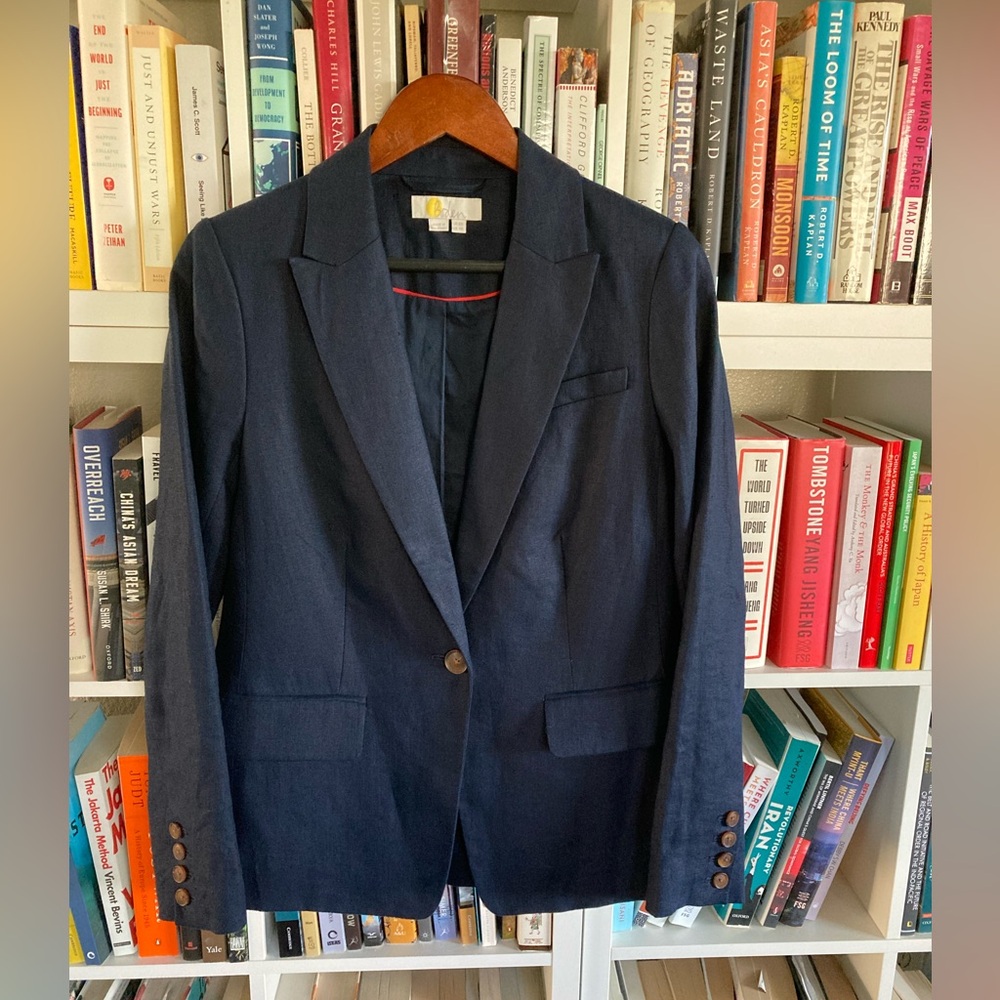 Boden Navy Single-Button Women's Blazer